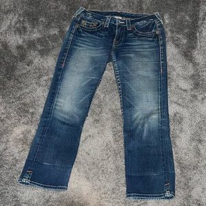 True Religion Kate Cropped Jeans; Size 30